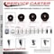 Service Caster 3'' High Temp Phenolic Wheel Swivel 7/16'' Stem Caster Total Lock Brake SCC-GRTTL20S314-PHRHT-716138 - alternate 2
